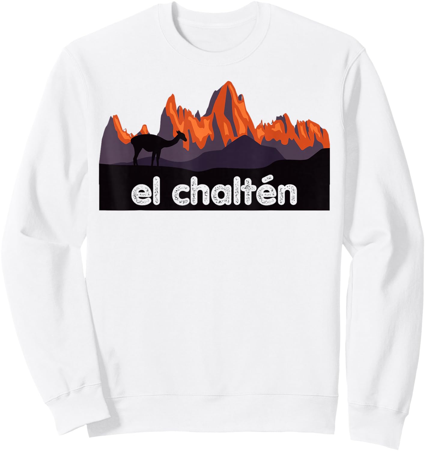 Mt. FITZ ROY Mountain Range, EL CHALTEN Sweatshirt - Sweatshirt | White