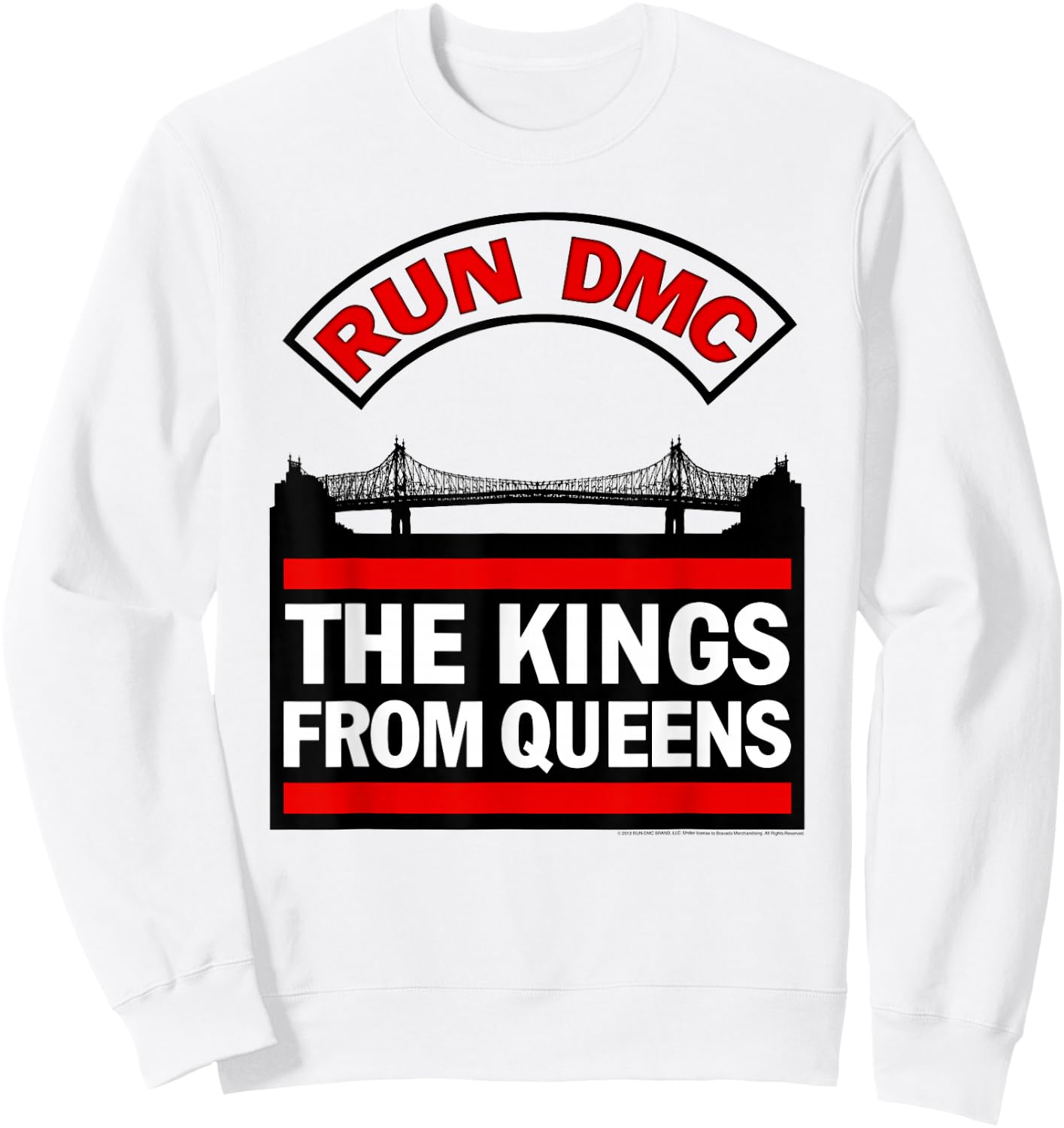 Run DMC Official Kings From Queens Sweatshirt - Sweatshirt | White