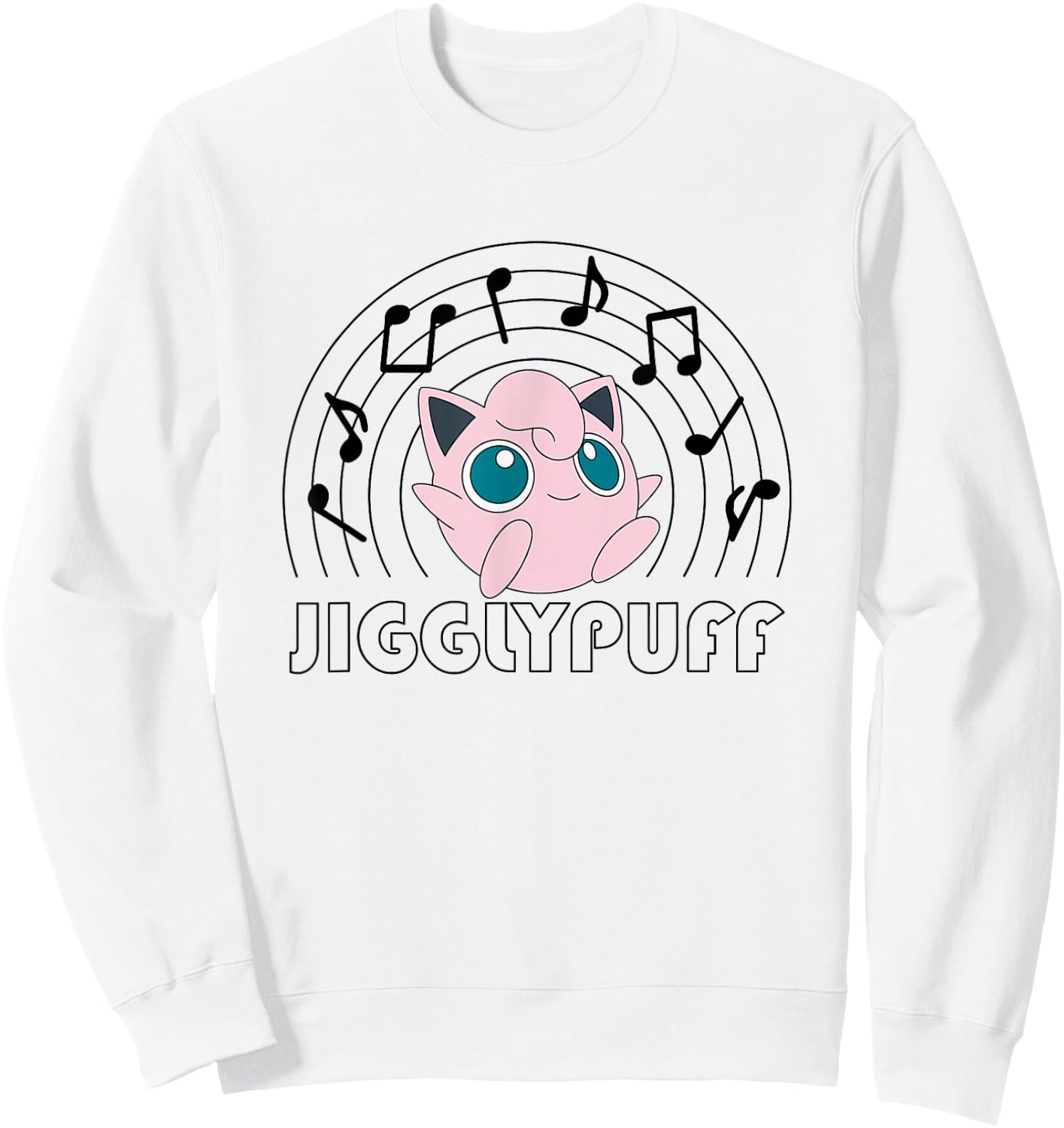 Pokémon - Jiggly Puff Music Notes Sweatshirt - Sweatshirt | White