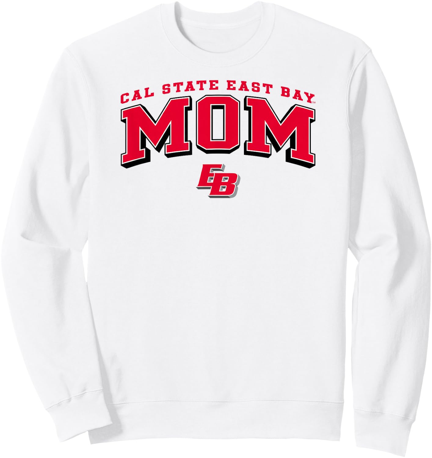 Cal State East Bay Pioneers Mom Arch Officially Licensed Sweatshirt - Sweatshirt | White