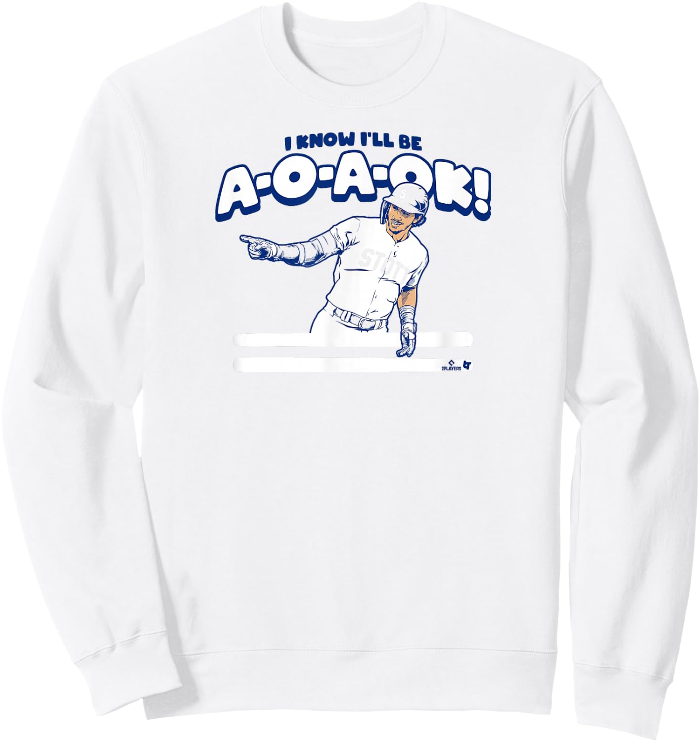 Bryson Stott - A-O-A-OK - Philadelphia Baseball Sweatshirt - Sweatshirt | White