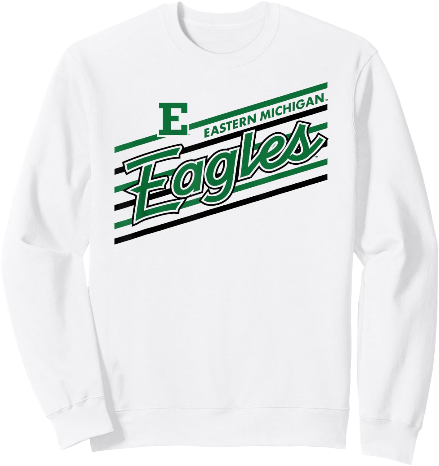 Eastern Michigan Eagles Retro Performer White Sweatshirt - Sweatshirt | White