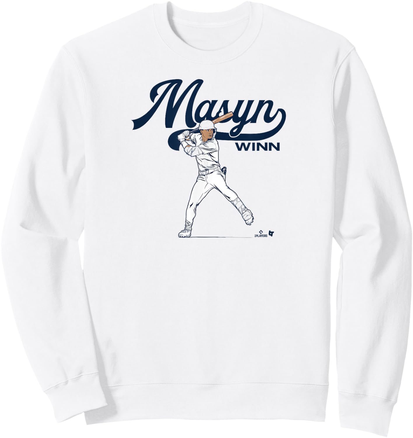 Masyn Winn - Slugger Swing - St. Louis Baseball Sweatshirt - Sweatshirt | White