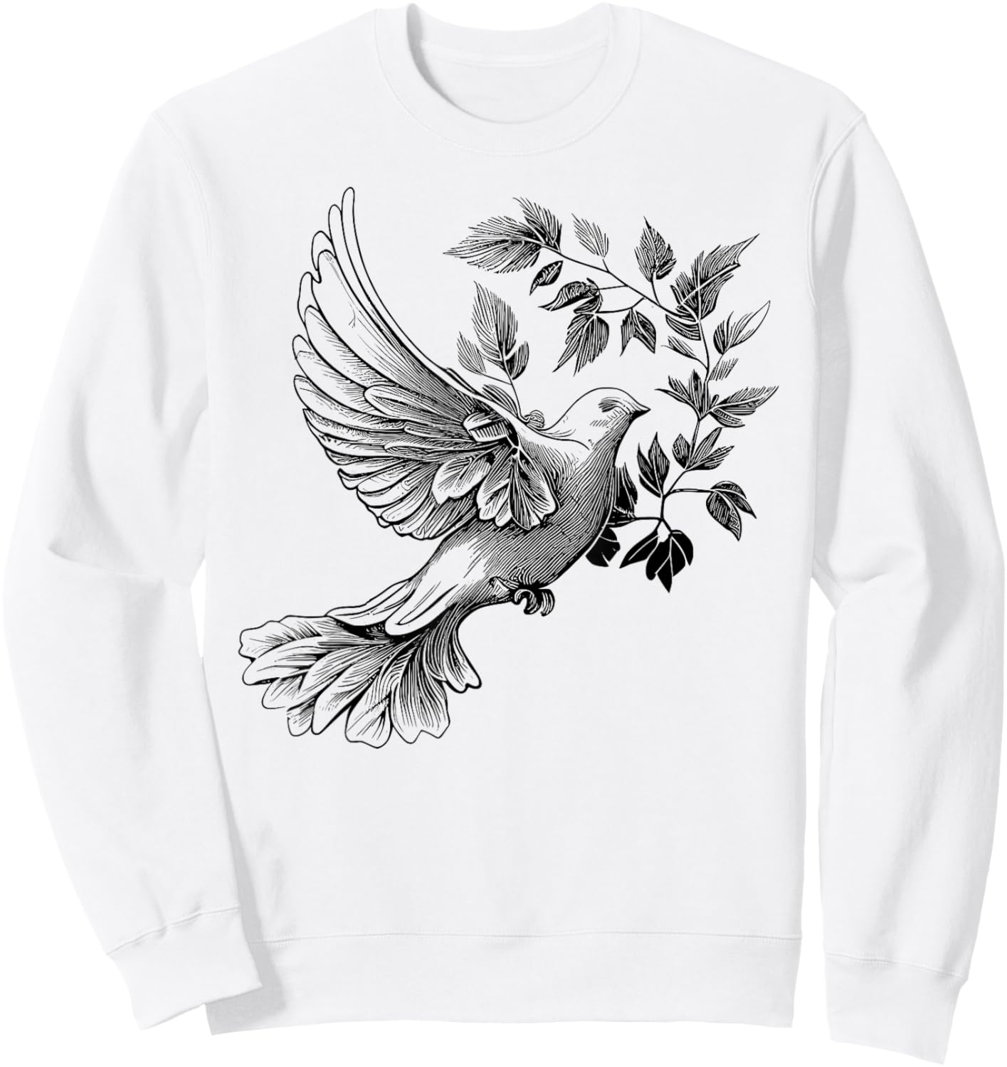 White dove of peace world peace white dove of peace Sweatshirt - Sweatshirt | White