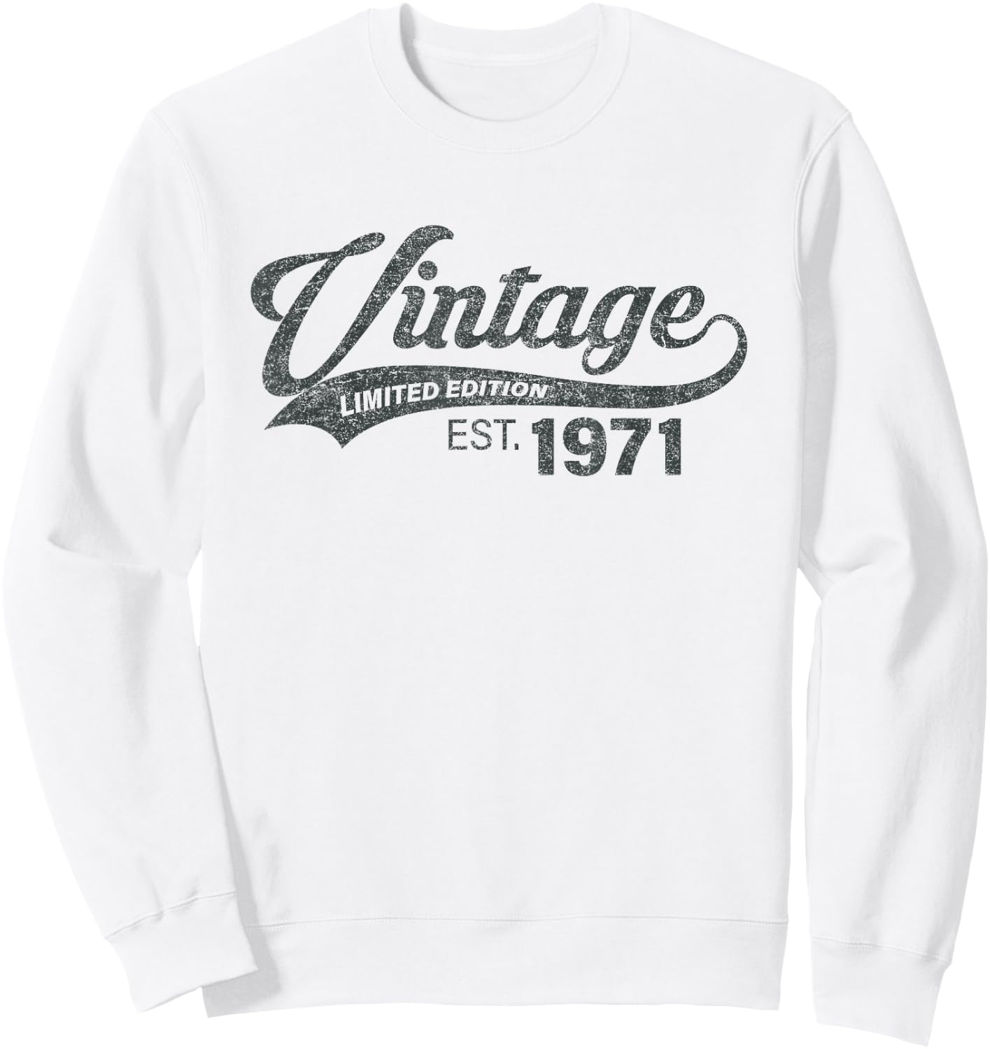 Vintage 1971 Cool 54 Year Old Bday 54th Birthday Men Women Sweatshirt - Sweatshirt | White