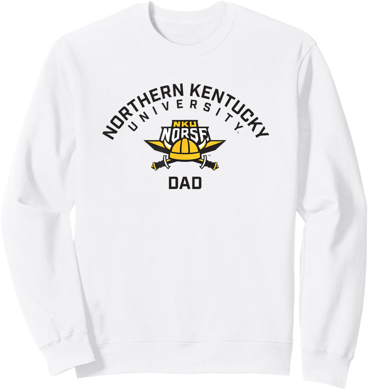 Northern Kentucky University NKU Norse Arched Dad Sweatshirt - Sweatshirt | White
