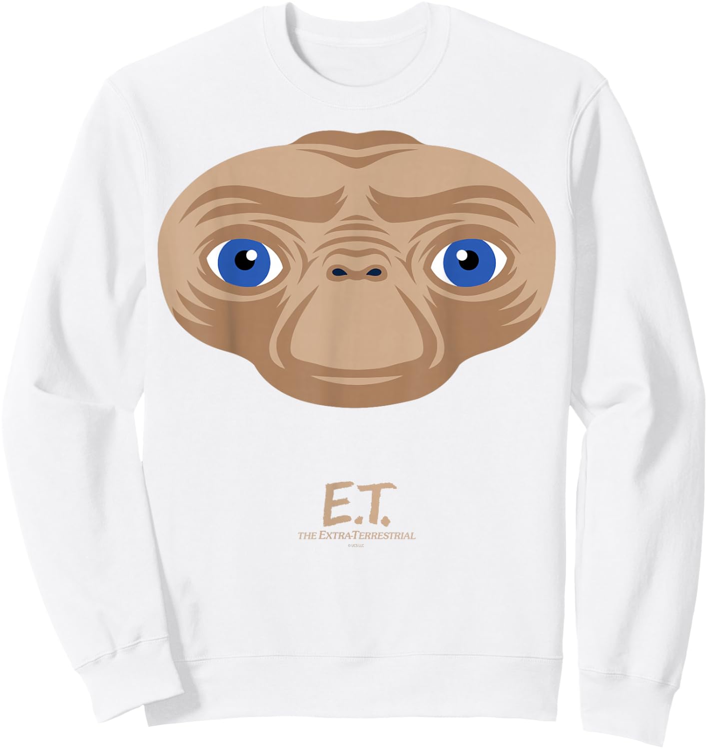 E.T. the Extra-Terrestrial Big Face Stylized Sweatshirt - Sweatshirt | White