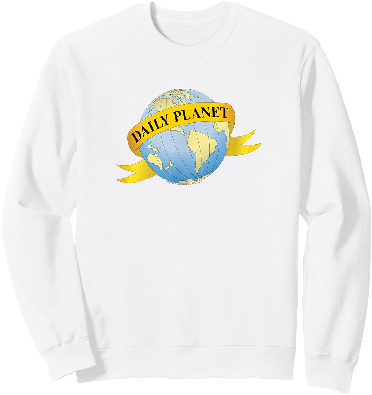 Smallville Daily Planet Logo Sweatshirt - Sweatshirt | White