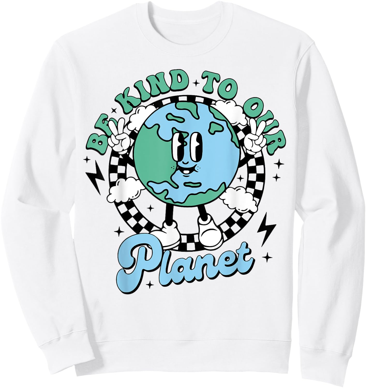 Be Kind To Our Planet Sweatshirt - Sweatshirt | White