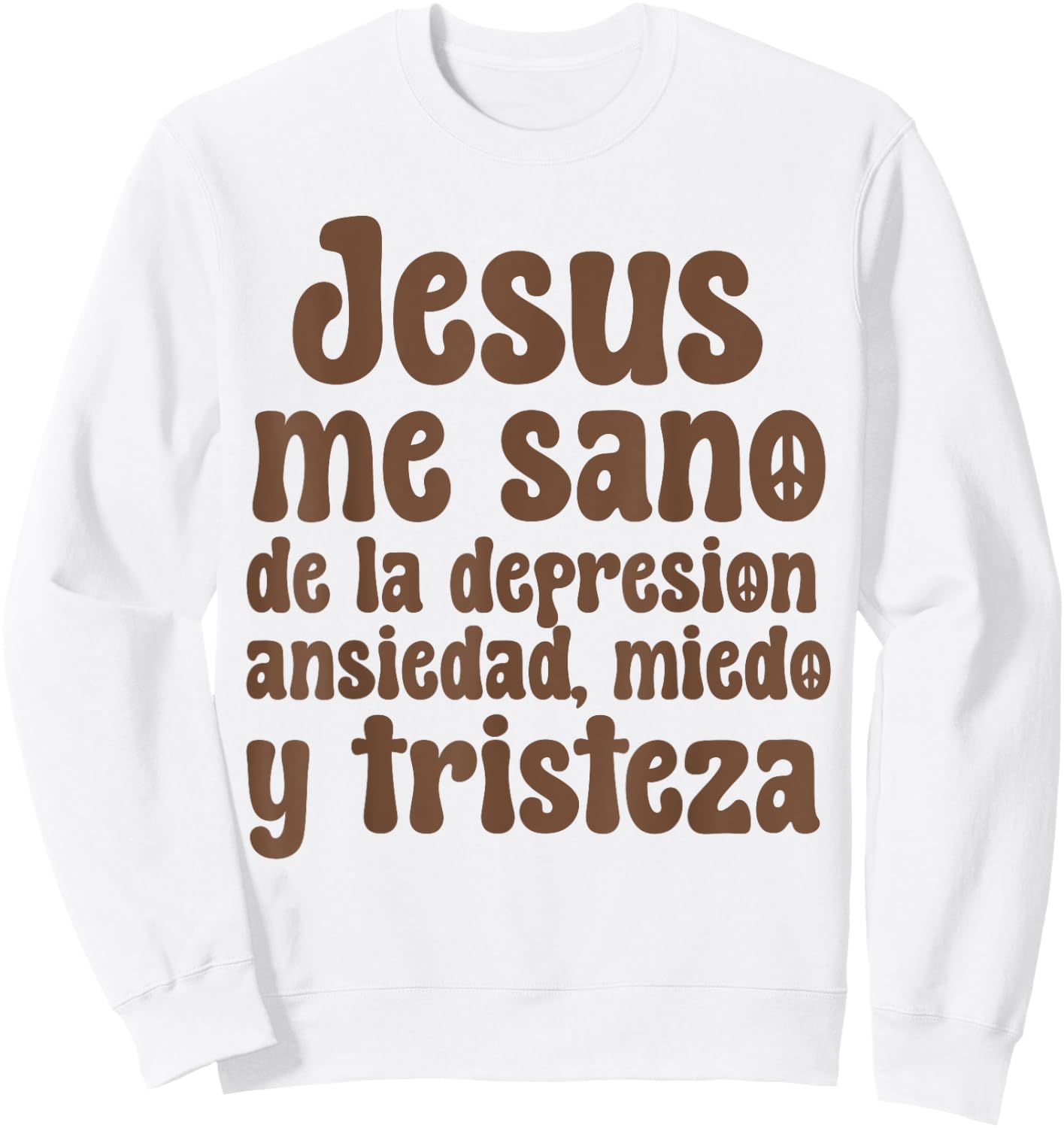 Camiseta cristiana en espanol Hombre Mujer Spanish Christian Sweatshirt - Sweatshirt | White