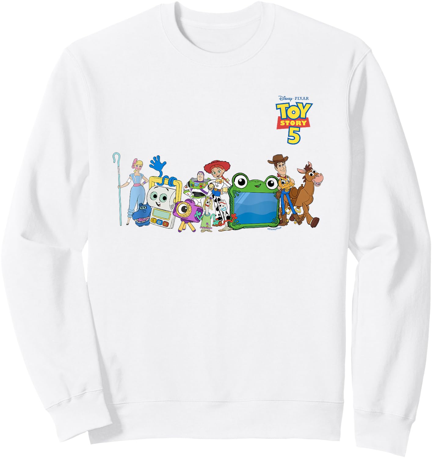 Disney Pixar Toy Story 5 Characters Group Photo Sweatshirt - Sweatshirt | White