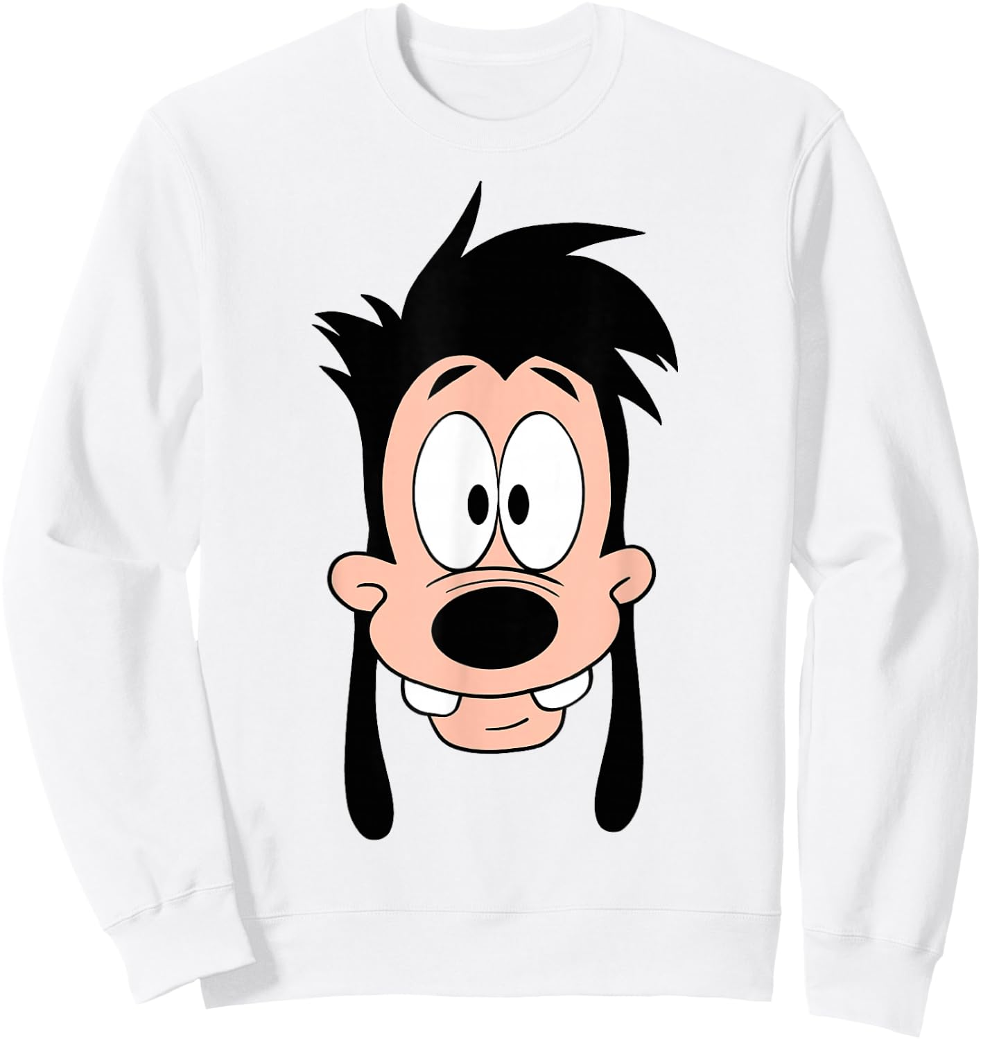 Disney A Goofy Movie Max Big Face Sweatshirt - Sweatshirt | White