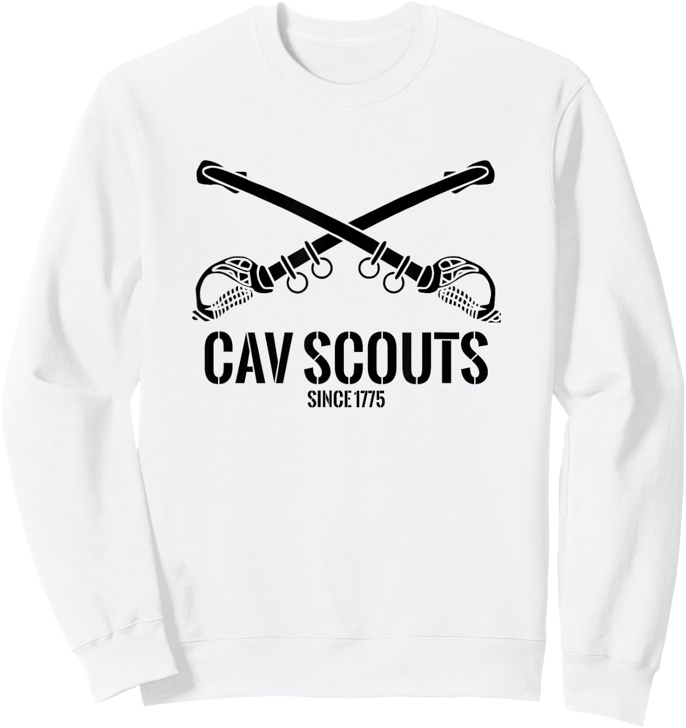 Cavalry Scouts Since 1775 Sweatshirt - Sweatshirt | White
