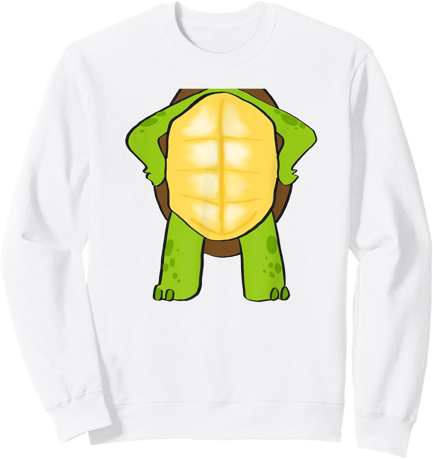 Easy Turtle Halloween Costume - Cute Tortoise Outfit Sweatshirt - Sweatshirt | White