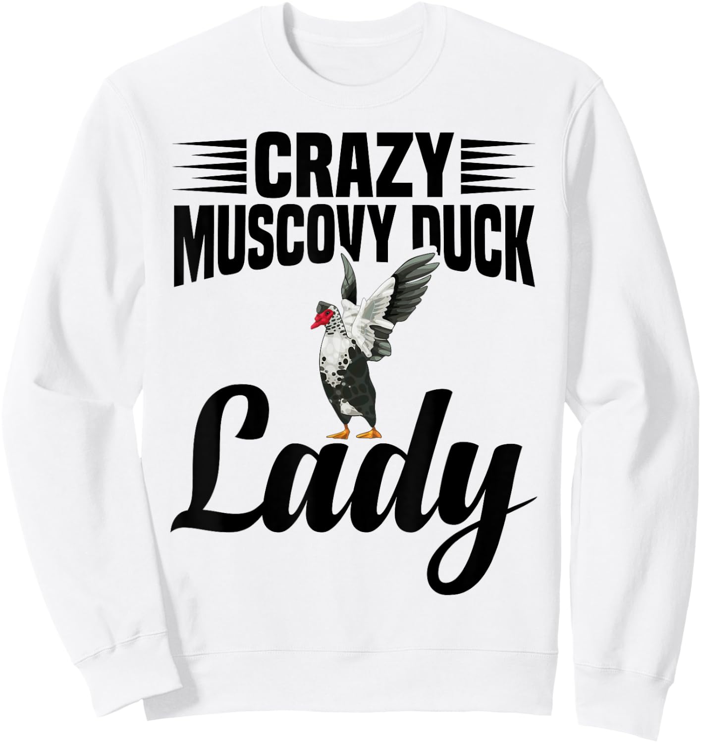 Muscovy Duck Lover Duck Toys Stuffed Animal Muscovy Ducks Sweatshirt - Sweatshirt | White
