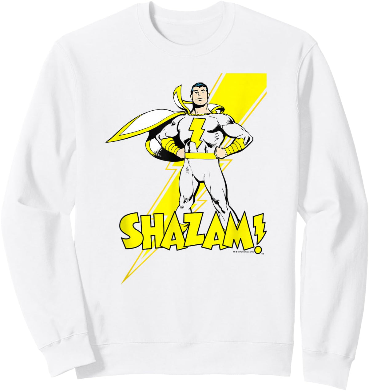 Shazam! Lightning Bolt Sweatshirt - Sweatshirt | White
