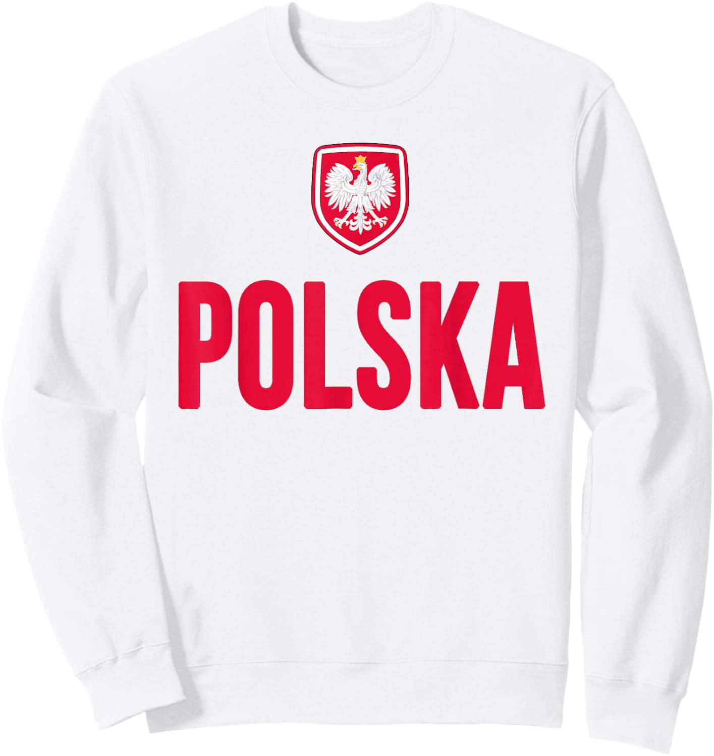 Poland Polska Polish Flag Souvenir Gift Love Sweatshirt - Sweatshirt | White