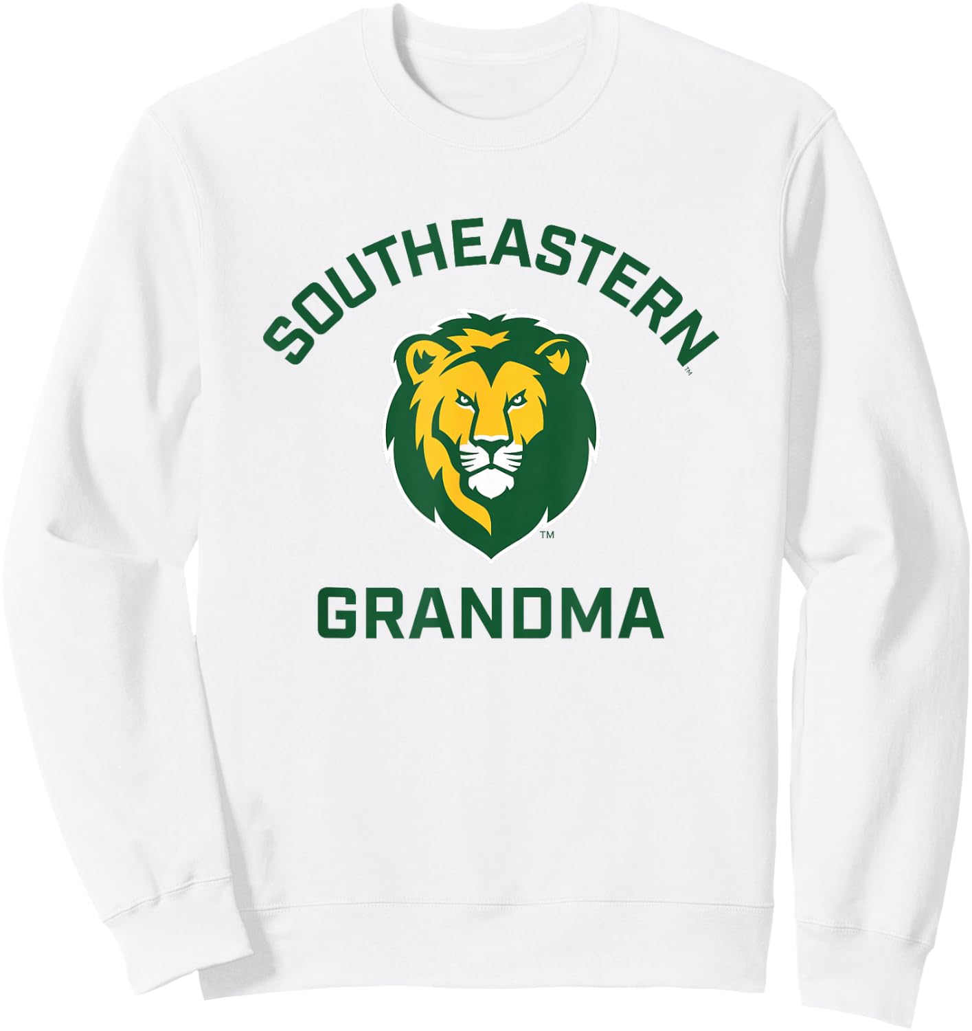 Southeastern Louisiana University Lions Arched Grandma Sweatshirt - Sweatshirt | White