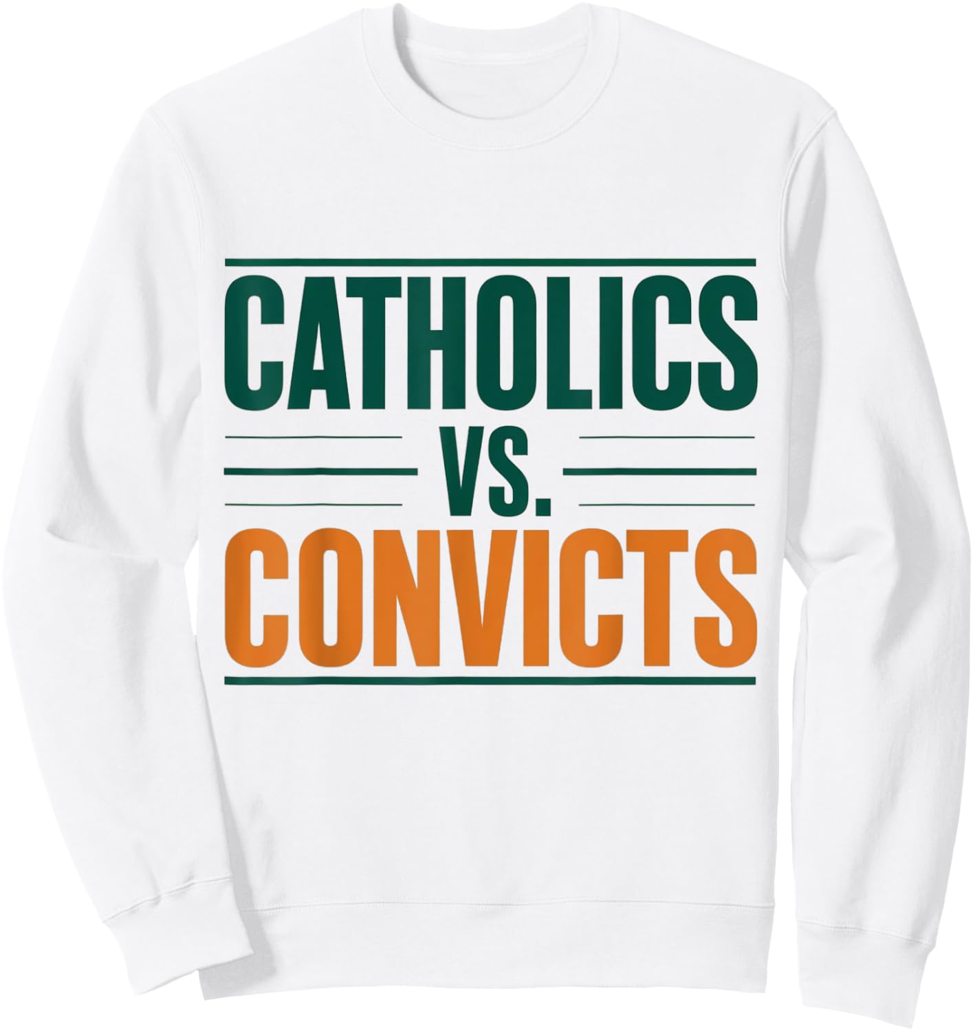 Classic Catholics vs Convicts 1988 Sweatshirt - Sweatshirt | White