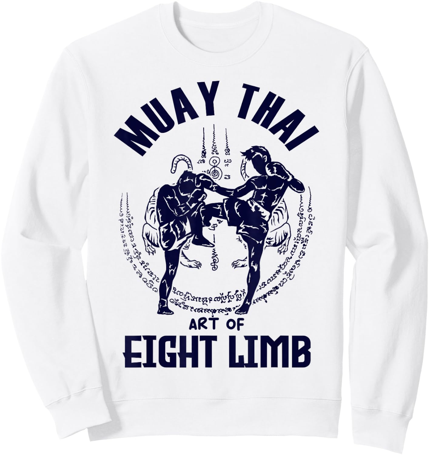 Muay Thai Art Of Eight Limb Sweatshirt - Sweatshirt | White