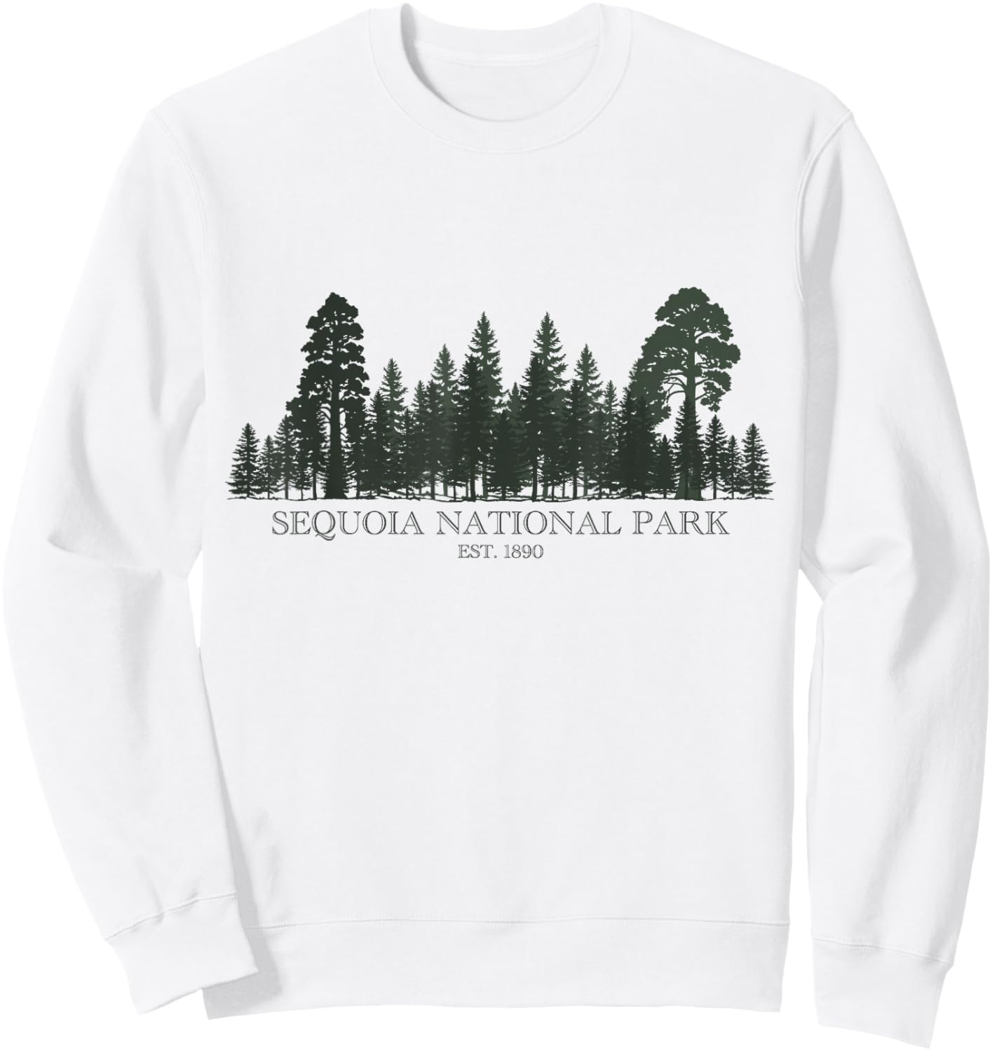 Sequoia National Park California Est. 1890 Vintage Sweatshirt - Sweatshirt | White