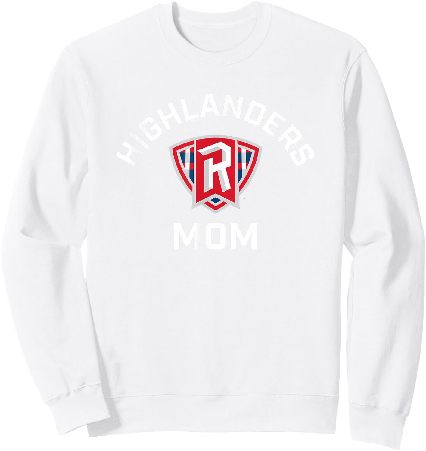 Radford University Highlanders Arched Mom Sweatshirt - Sweatshirt | White