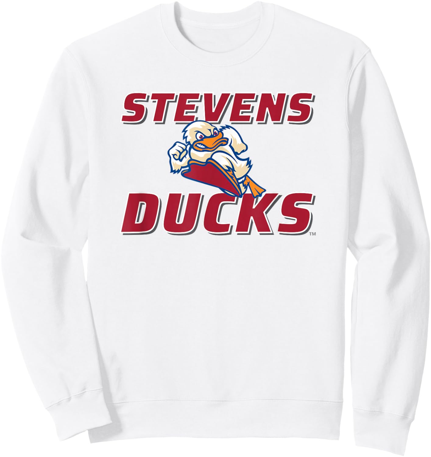 Stevens Institute of Technology Stevens Ducks Logo Sweatshirt - Sweatshirt | White