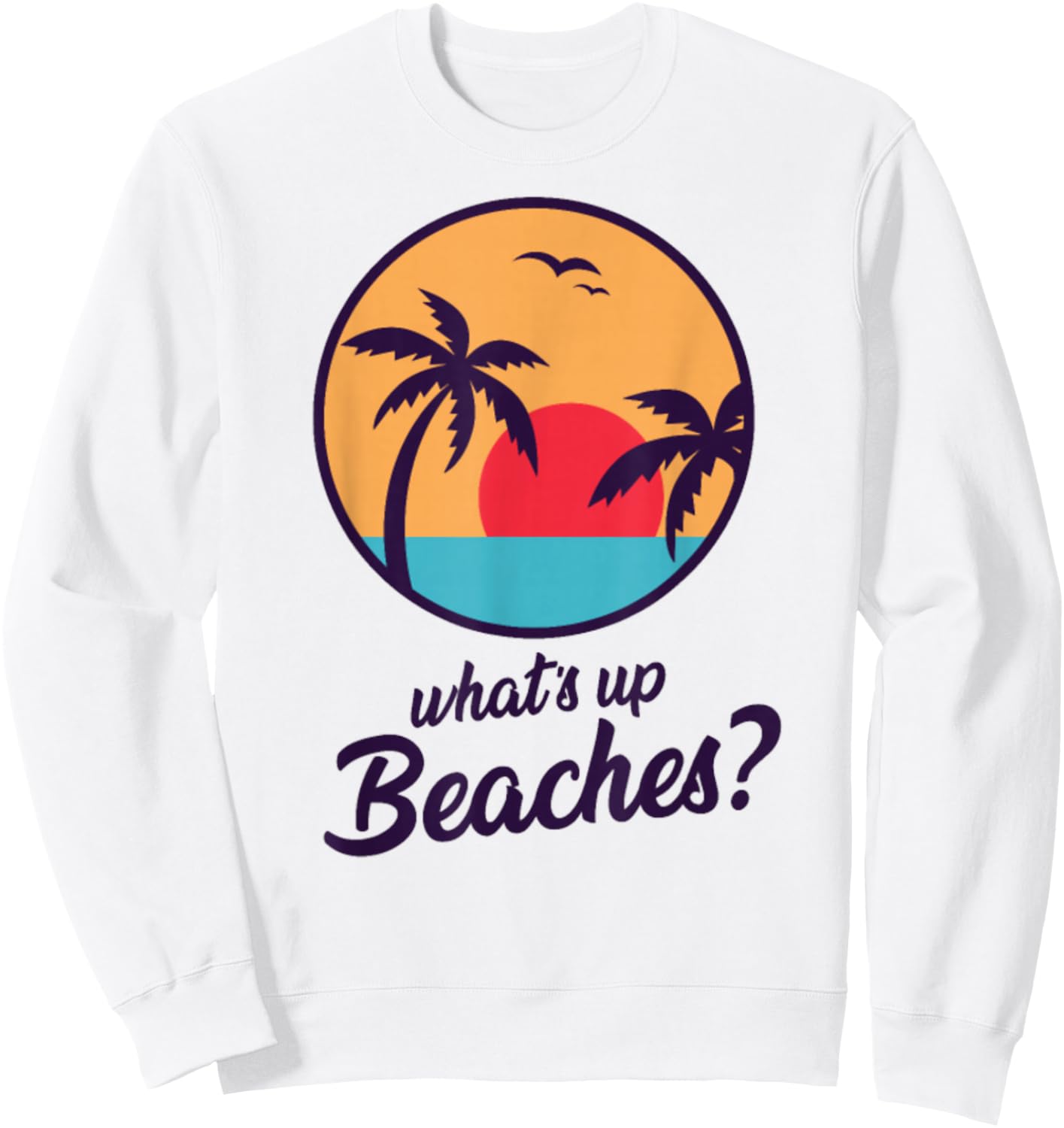 Whats Up Beaches Brooklyn Sweatshirt - Sweatshirt | White