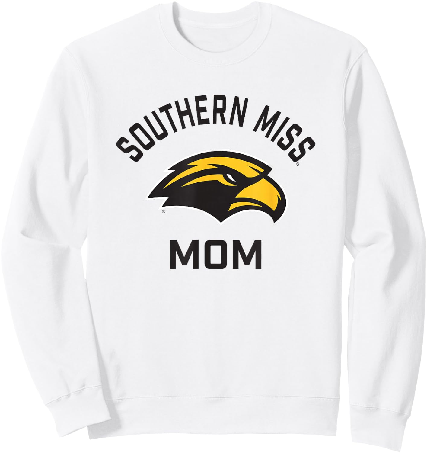 University of Southern Mississippi Golden Eagles Arched Mom Sweatshirt - Sweatshirt | White