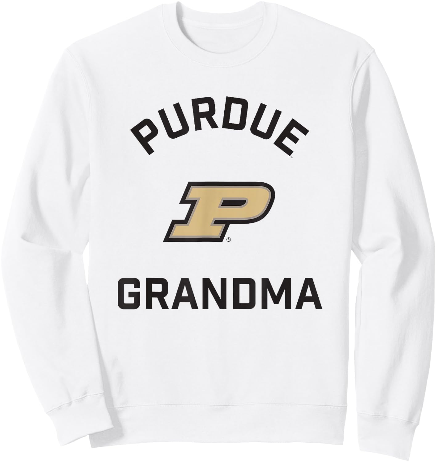 Purdue University Boilermakers Arched Grandma Sweatshirt - Sweatshirt | White