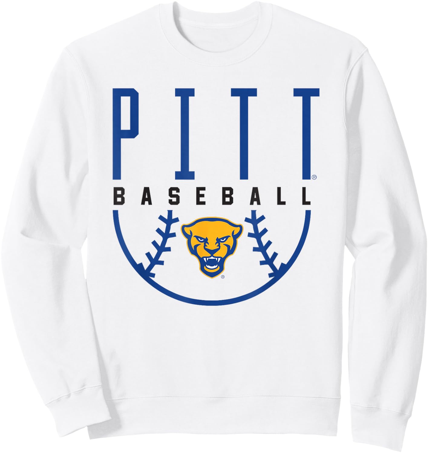 University of Pittsburgh Panthers Baseball Sweatshirt - Sweatshirt | White