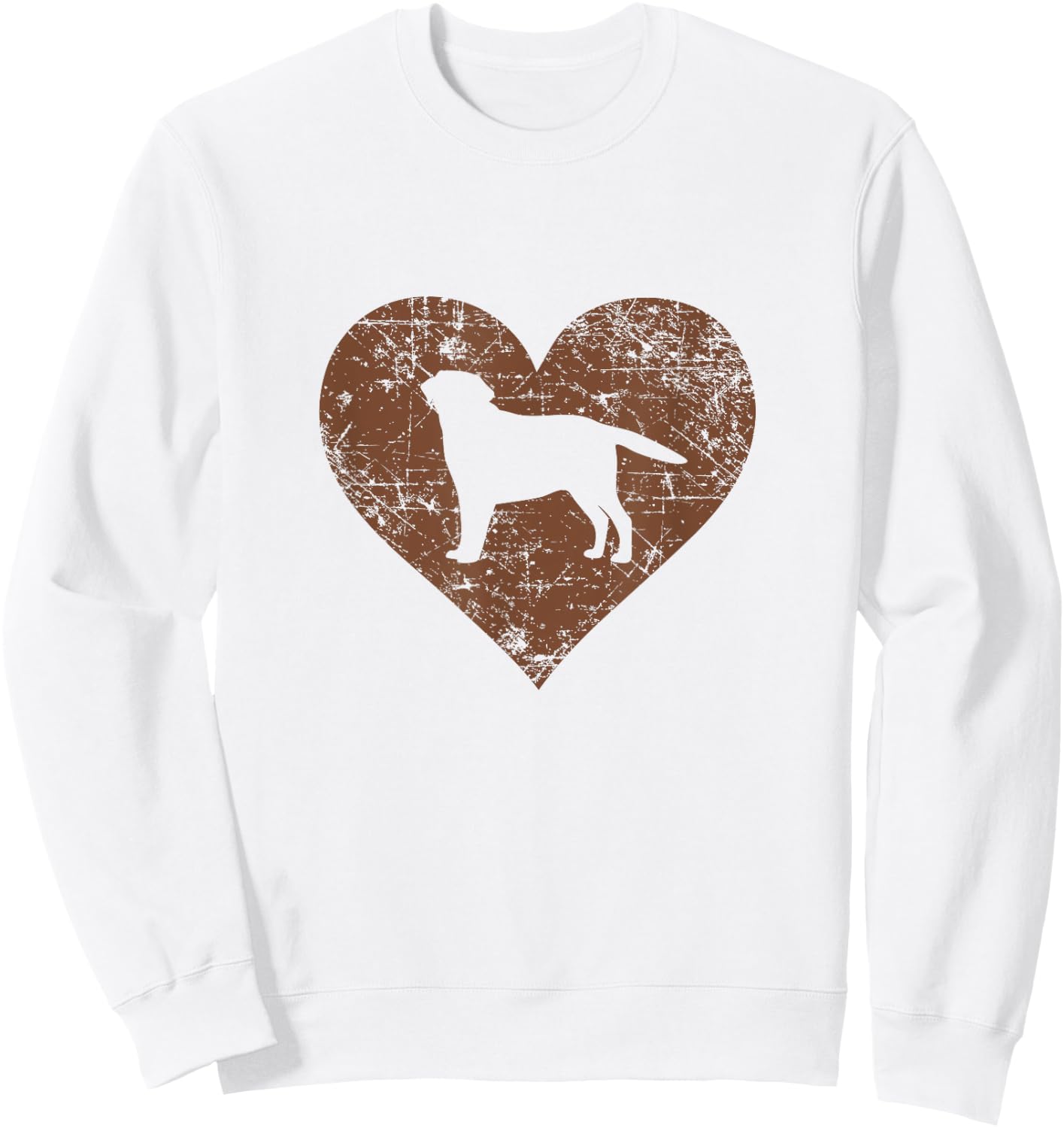 I Love Labrador Shirt Funny Cute Chocolate Dog Owner Gift Sweatshirt - Sweatshirt | White