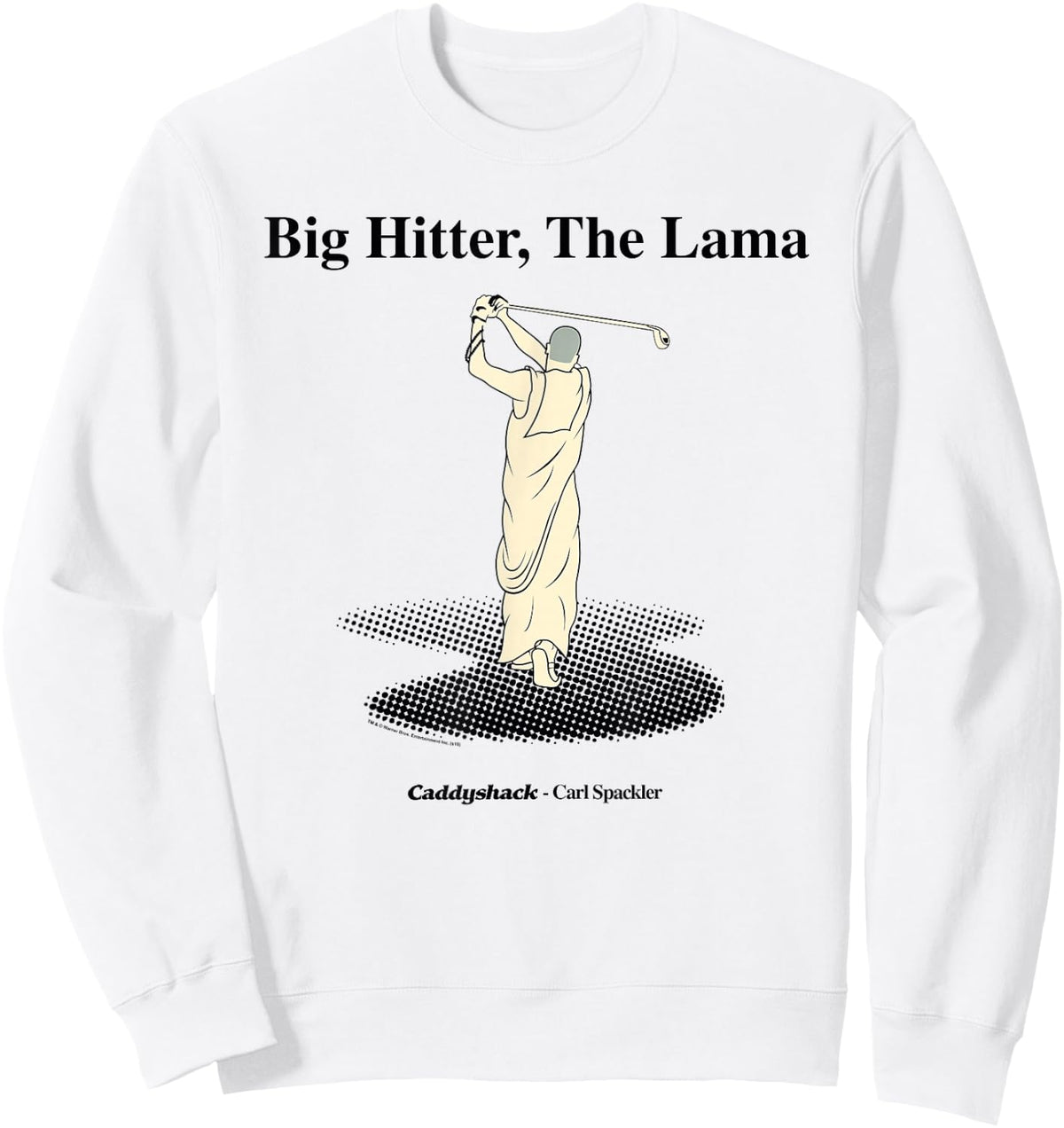 Caddyshack Big Hitter, The Lama Sweatshirt - Sweatshirt | White