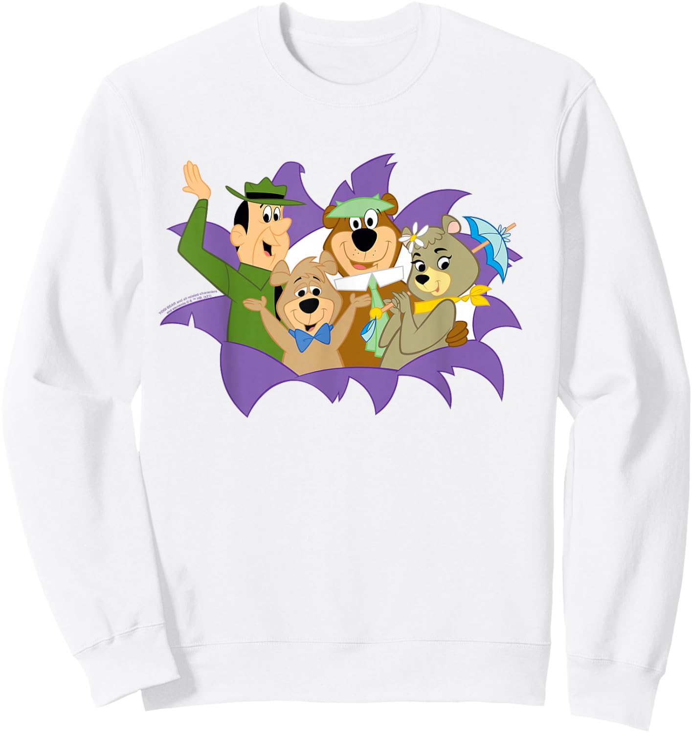 Yogi Bear and Friends That's All Folks Sweatshirt - Sweatshirt | White