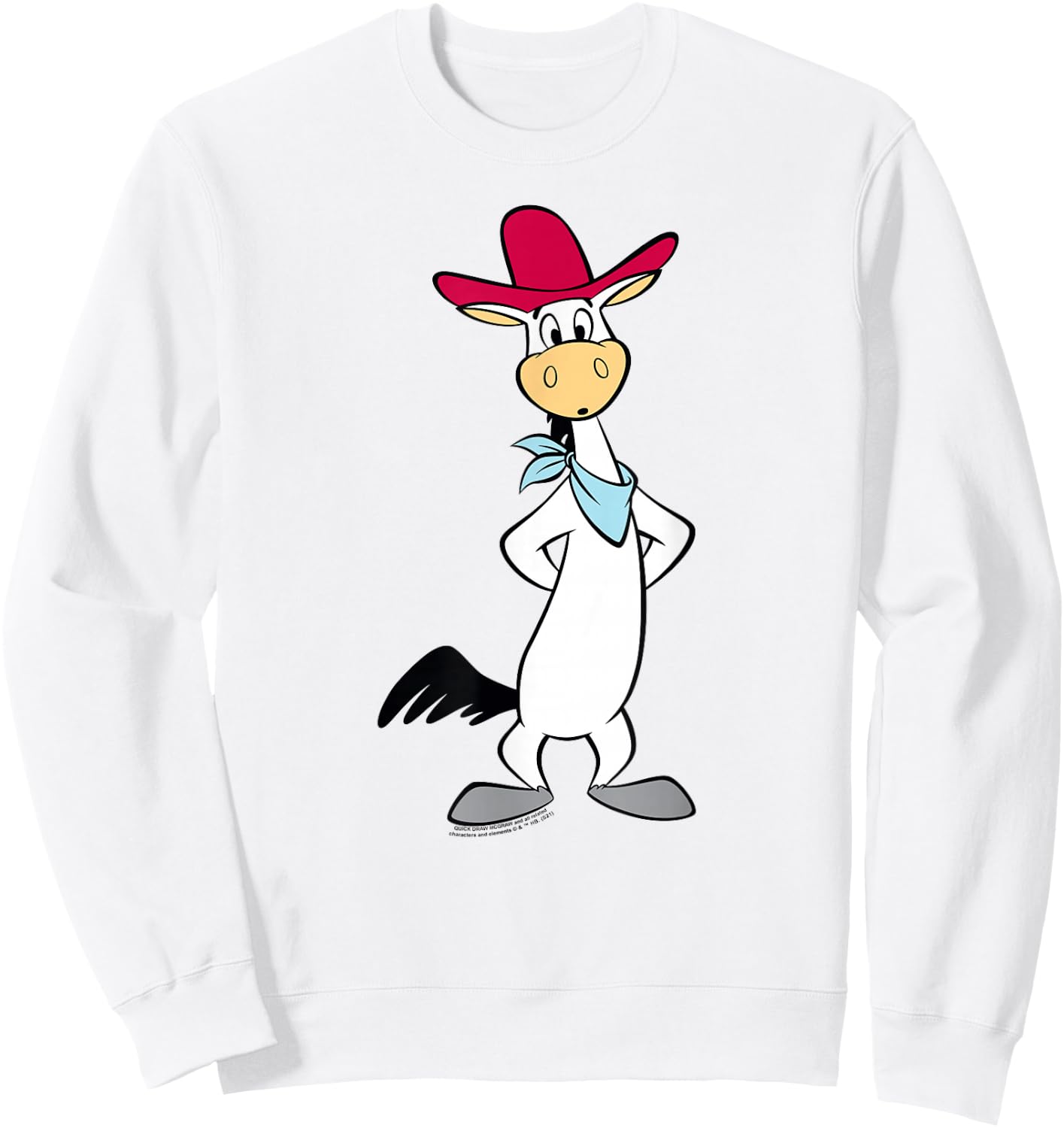 Quick Draw McGraw Quick Draw McGraw Character Sweatshirt - Sweatshirt | White