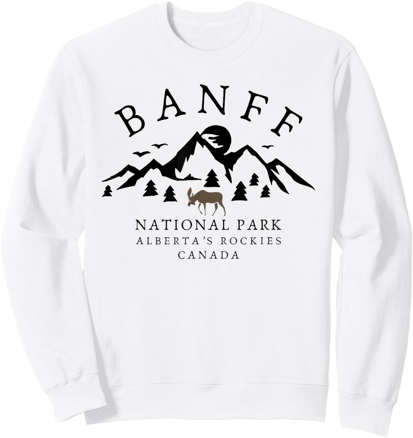 Banff National Park Canada Sweatshirt - Sweatshirt | White