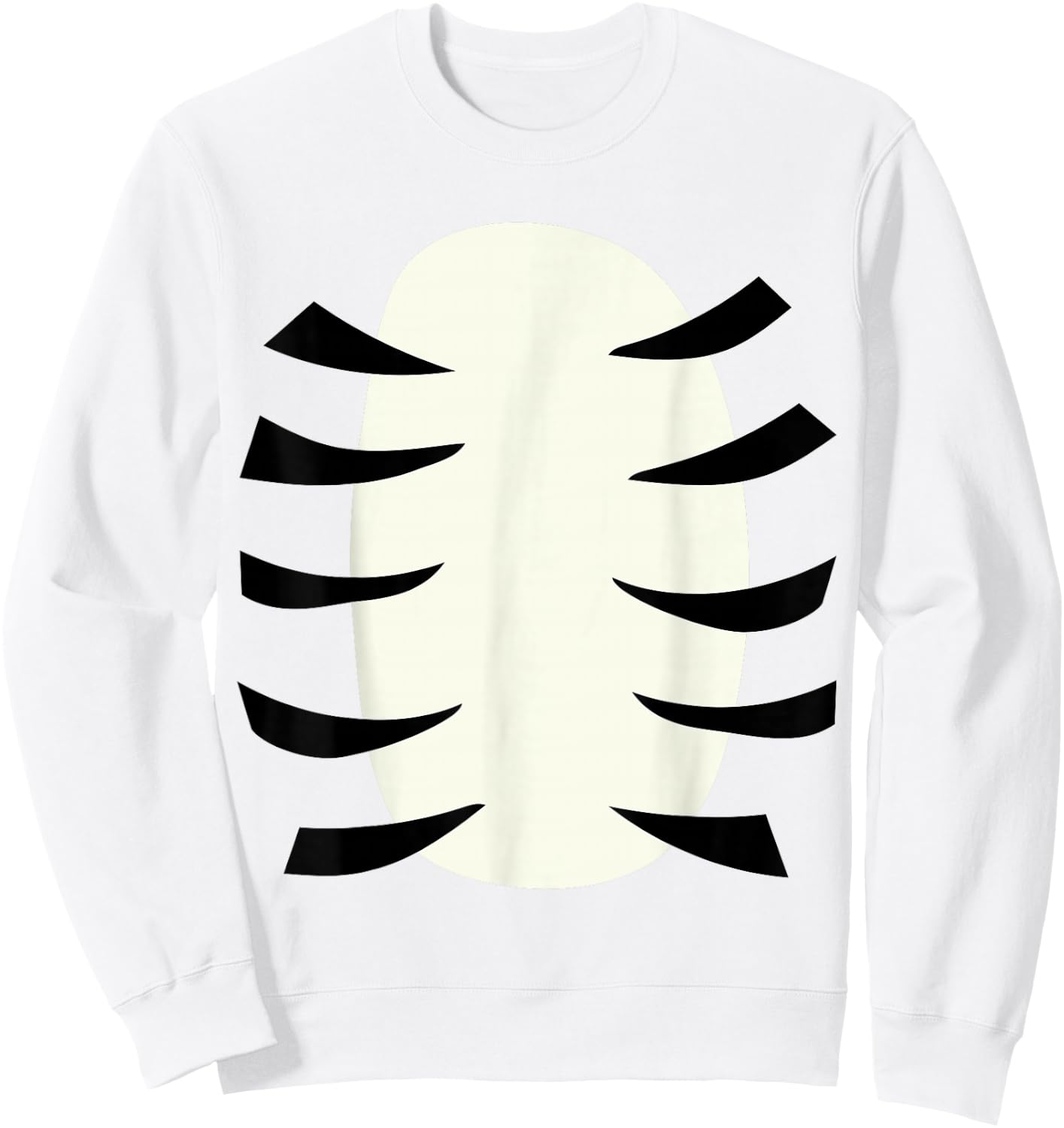 Funny lazy DIY tiger belly costume for halloween party Sweatshirt - Sweatshirt | White