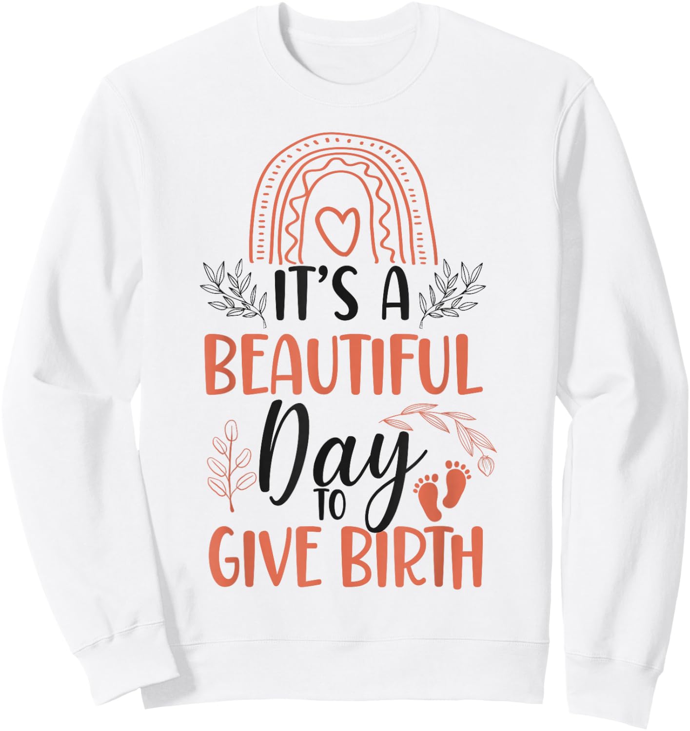 LD Labour And Delivery Nurse Midwife Birth Worker Doula Sweatshirt - Sweatshirt | White