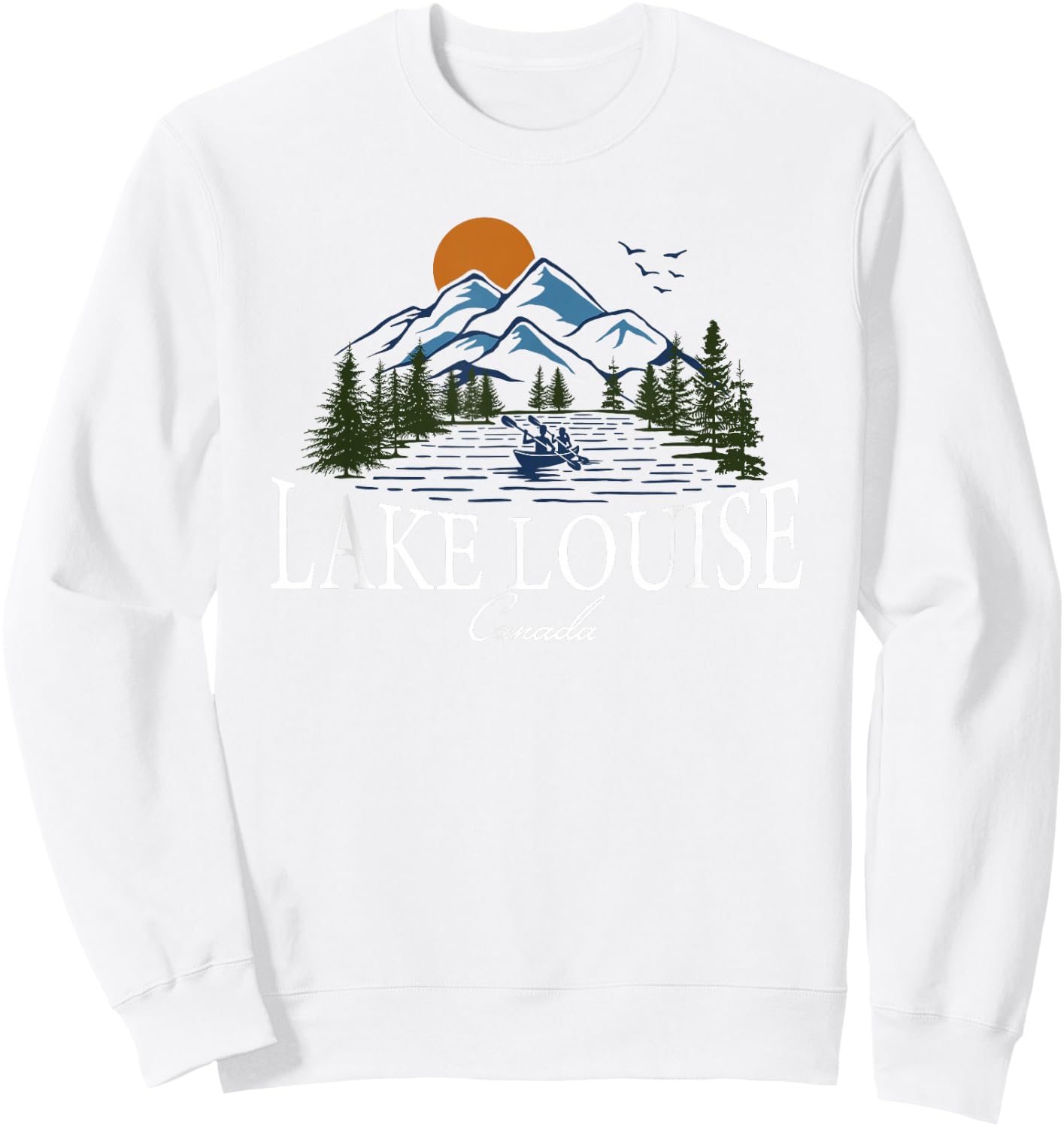 Lake Louise Alberta Canada Sweatshirt - Sweatshirt | White