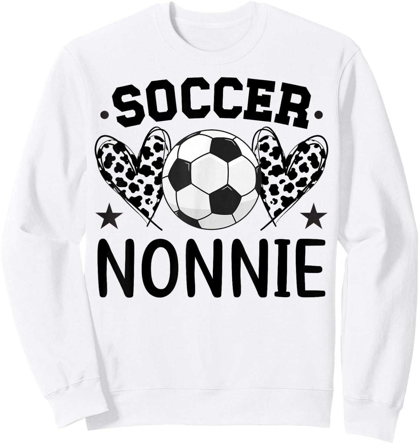 Soccer Nonnie Hearts Nonnie Of A Soccer Player Nonnie Sweatshirt - Sweatshirt | White