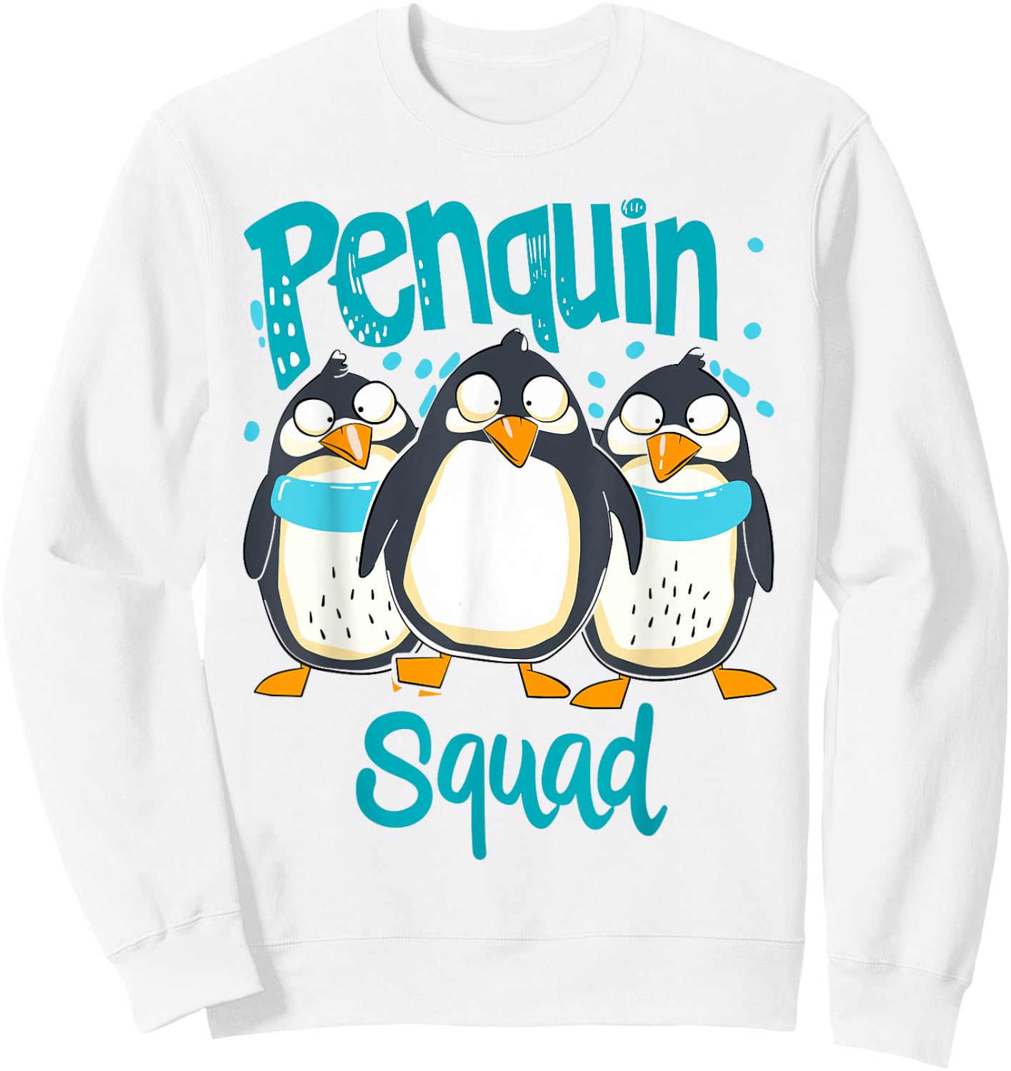 Penguin Squad for Penguin Lover Shirt | Kids Penguin Sweatshirt - Sweatshirt | White