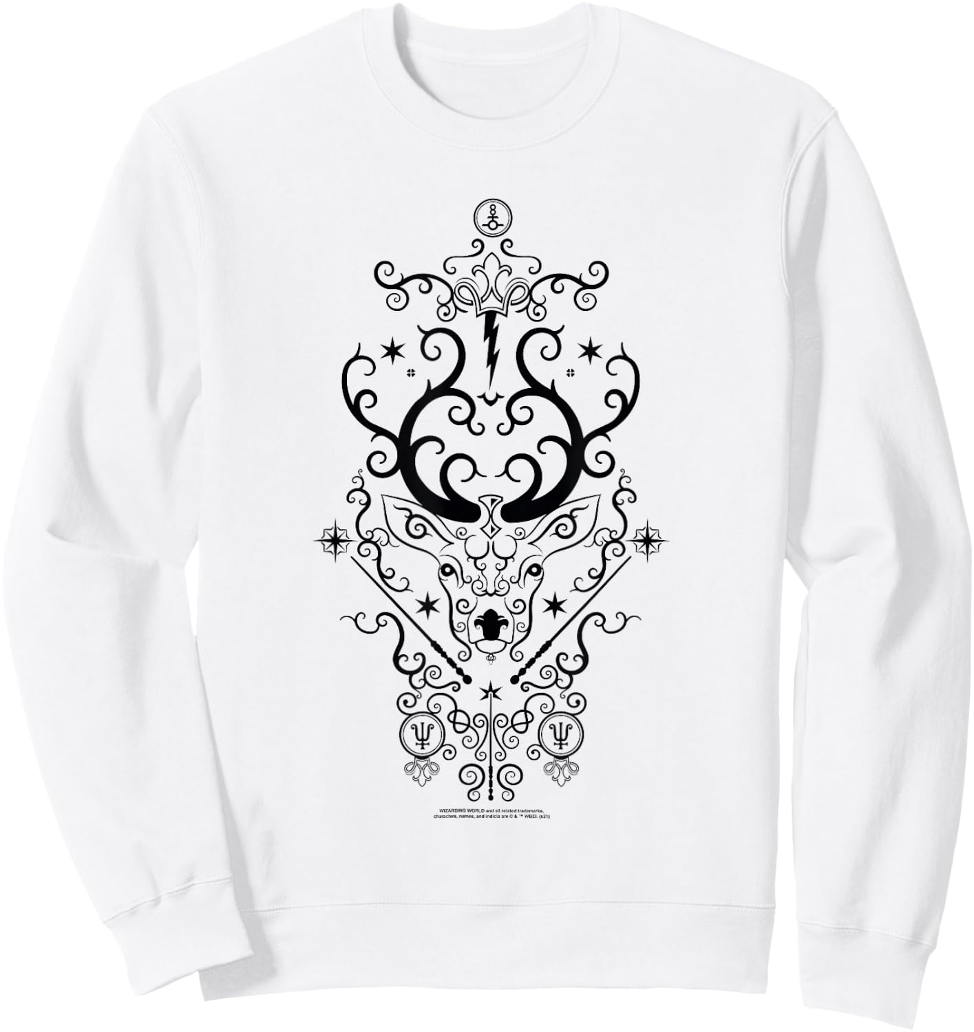 Harry Potter Stag Patronus Sweatshirt - Sweatshirt | White