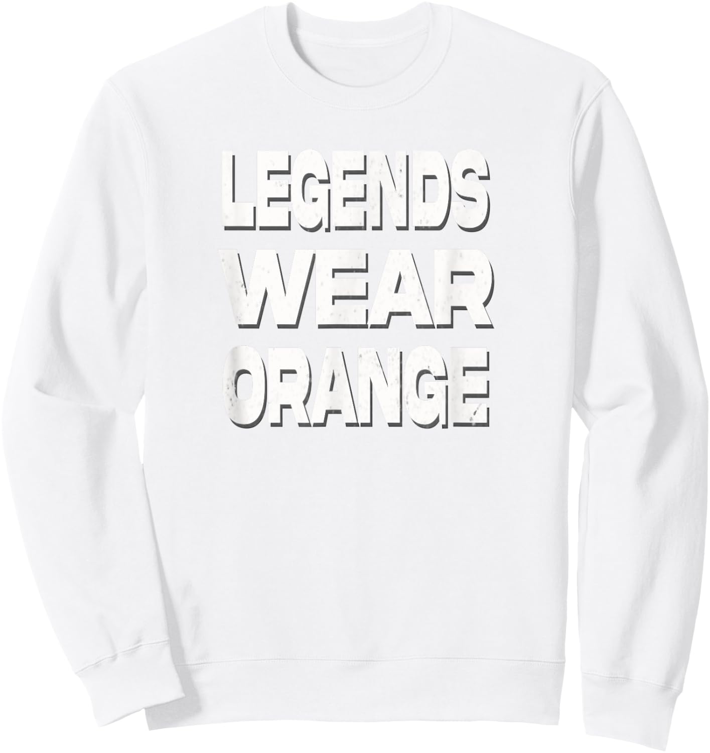 Legends Wear Orange Sweatshirt - Sweatshirt | White