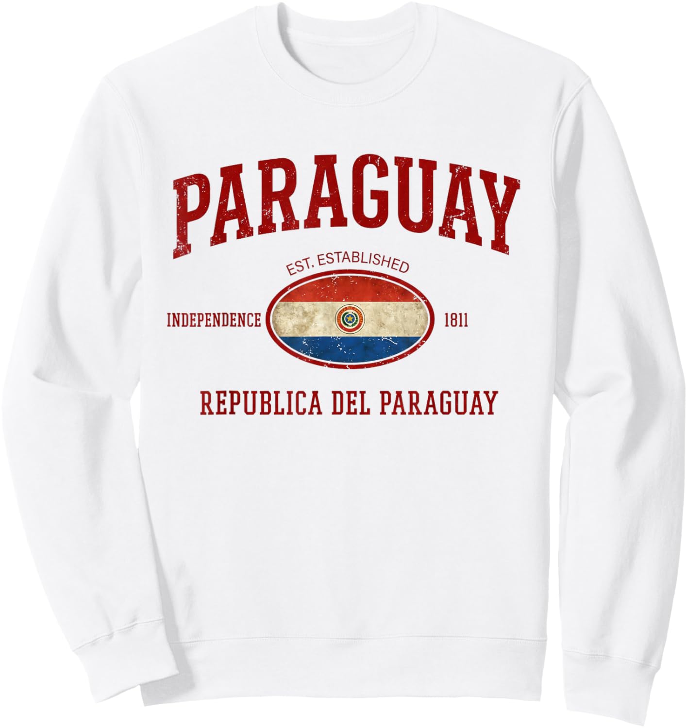 Paraguay Men Women Paraguayan Paraguayo Hispanic Sweatshirt - Sweatshirt | White