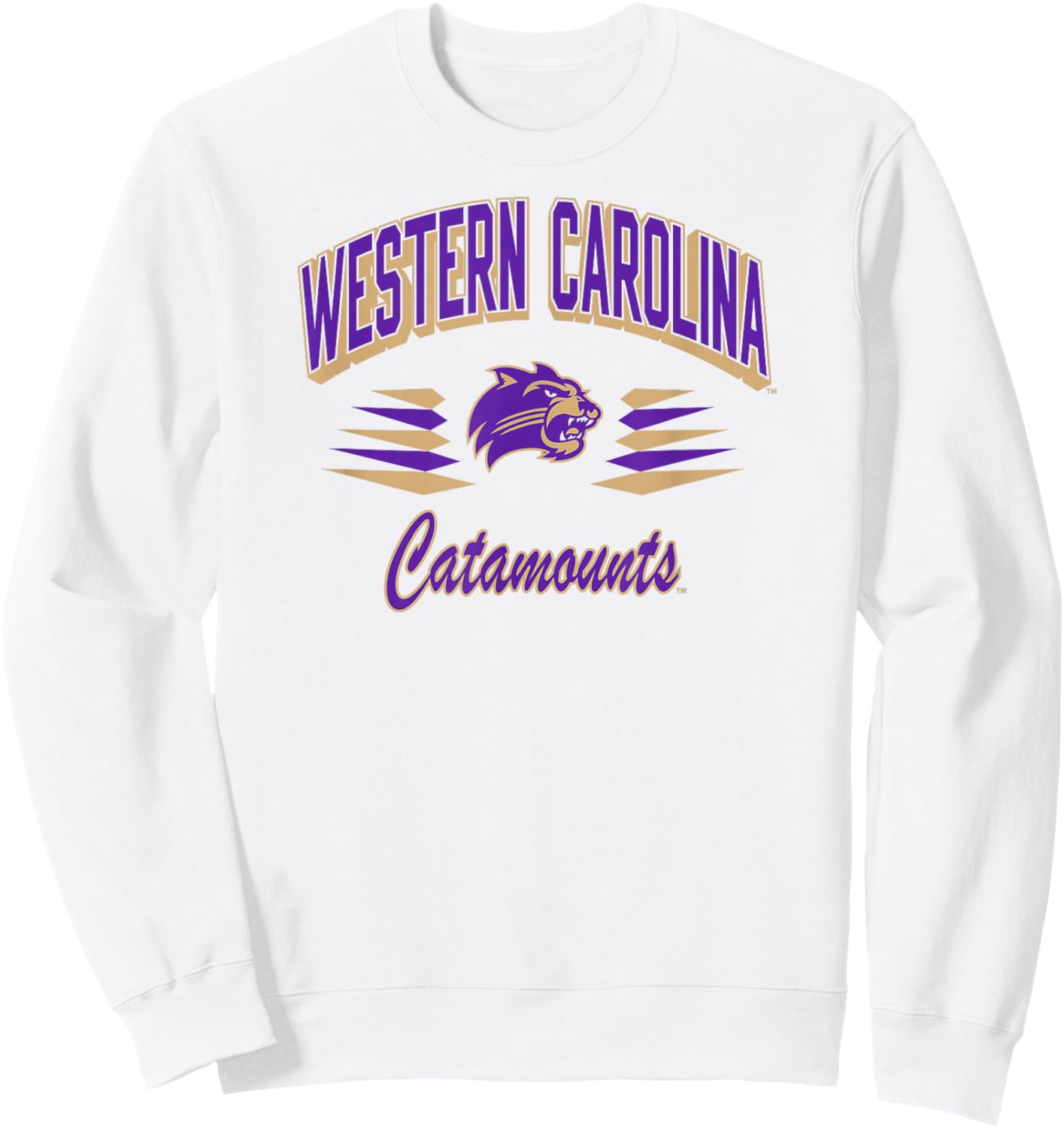 Western Carolina Catamounts Retro Diamond White Sweatshirt - Sweatshirt | White