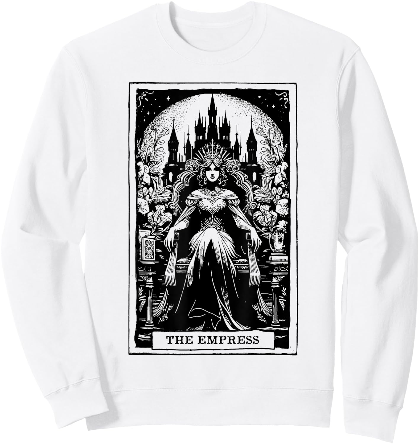 Tarot Card Shirt The Empress Tarot Card Major Arcana Sweatshirt - Sweatshirt | White