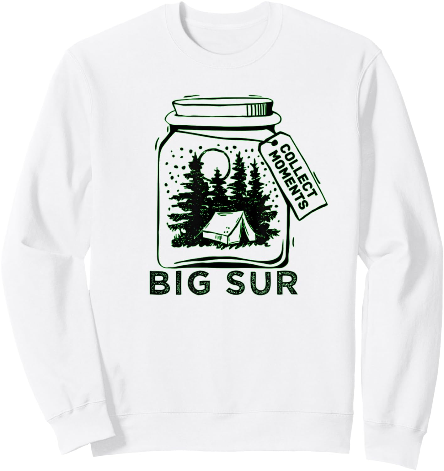 Vintage Big Sur, California Souvenir Sweatshirt - Sweatshirt | White