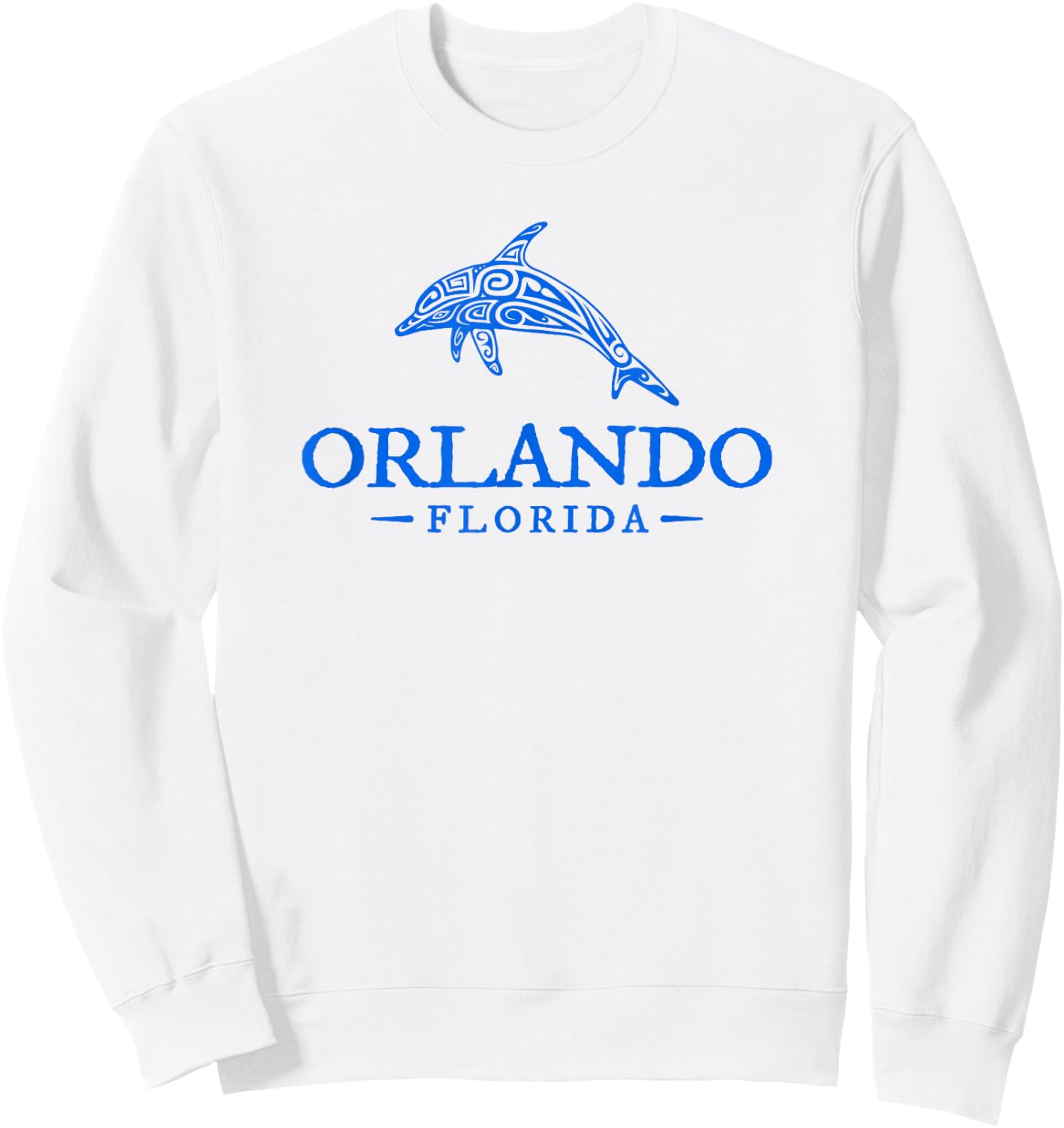 Orlando Florida Dolphin Women Beach Souvenir Sweatshirt - Sweatshirt | White