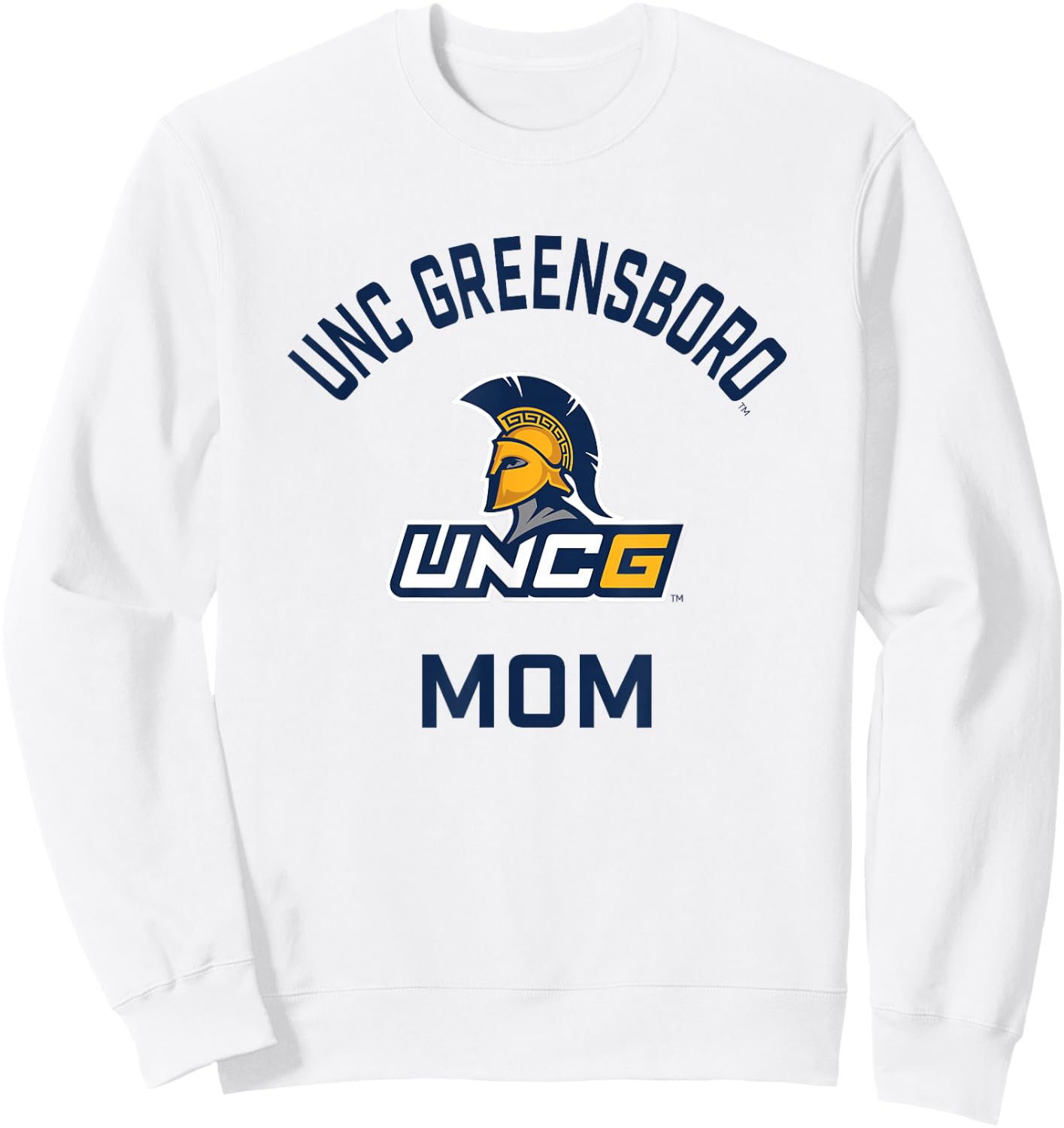 UNC Greensboro UNCG Spartans Arched Mom Sweatshirt - Sweatshirt | White