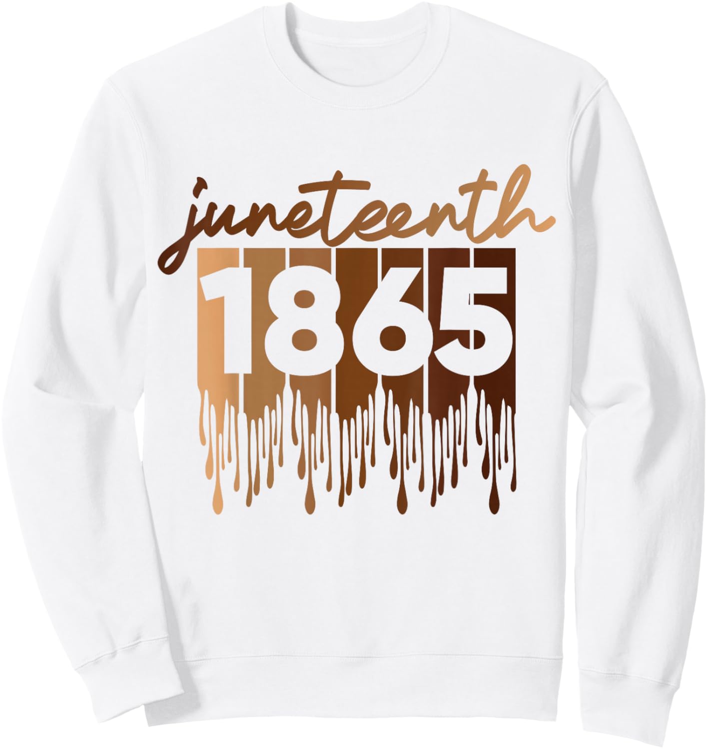 Happy Juneteenth Is My Independence Day Free ish Black Men Sweatshirt - Sweatshirt | White